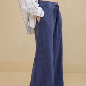 Aerie Soft Landing Ribbed Trouser Wide Leg